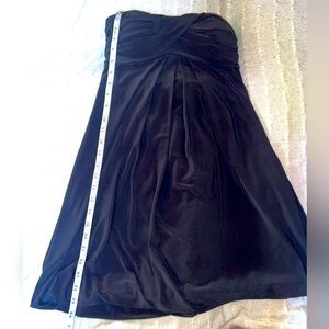 XSCAPE black, strapless, cocktail minidress